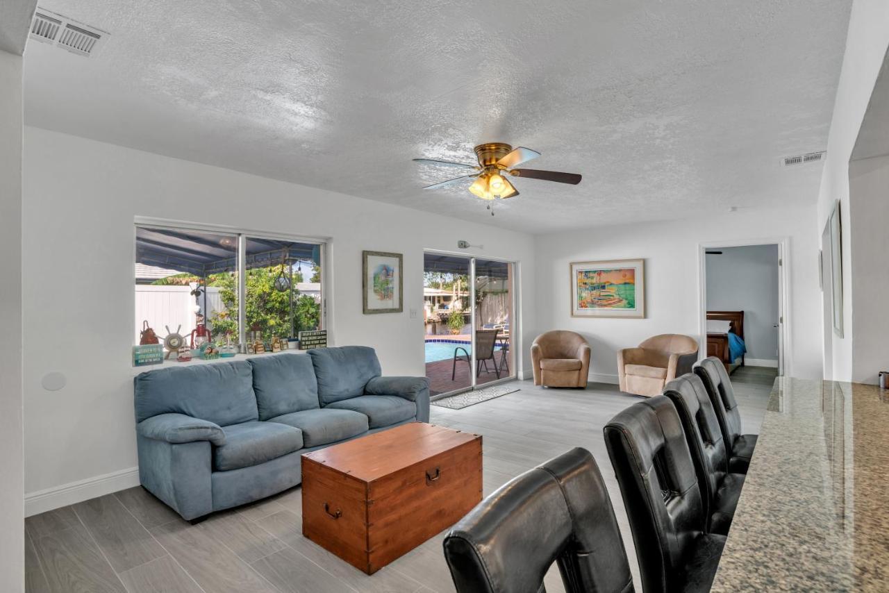 4 Bd Near Beach Spacious Solar Heated Pool Waterfront Home Pompano Beach Esterno foto
